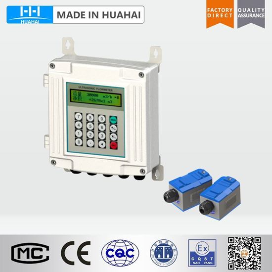 Picture of Wall mounted clamp on Ultrasonic flow meter